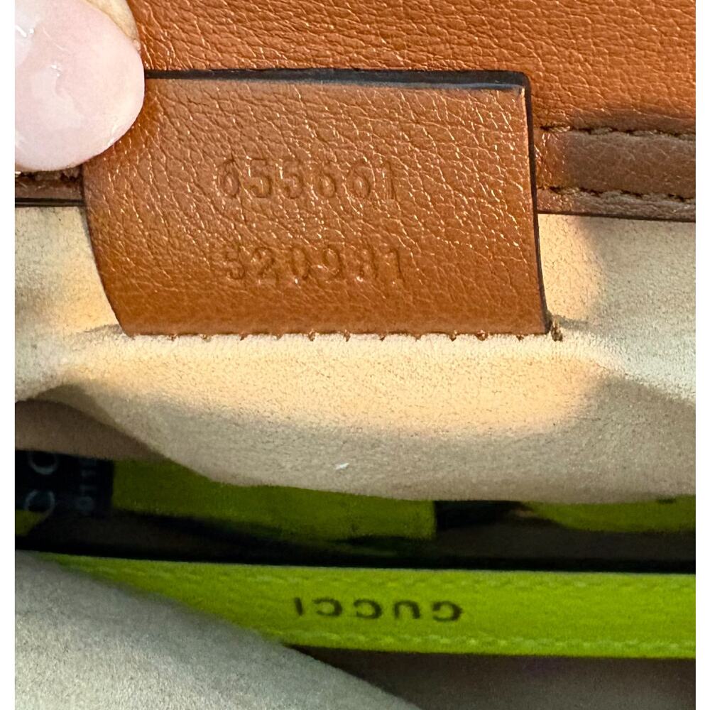 Gucci Diana Bamboo Handle Small Leather Crossbody Tote Bag Brown Small Mini - Picture 6 of 16